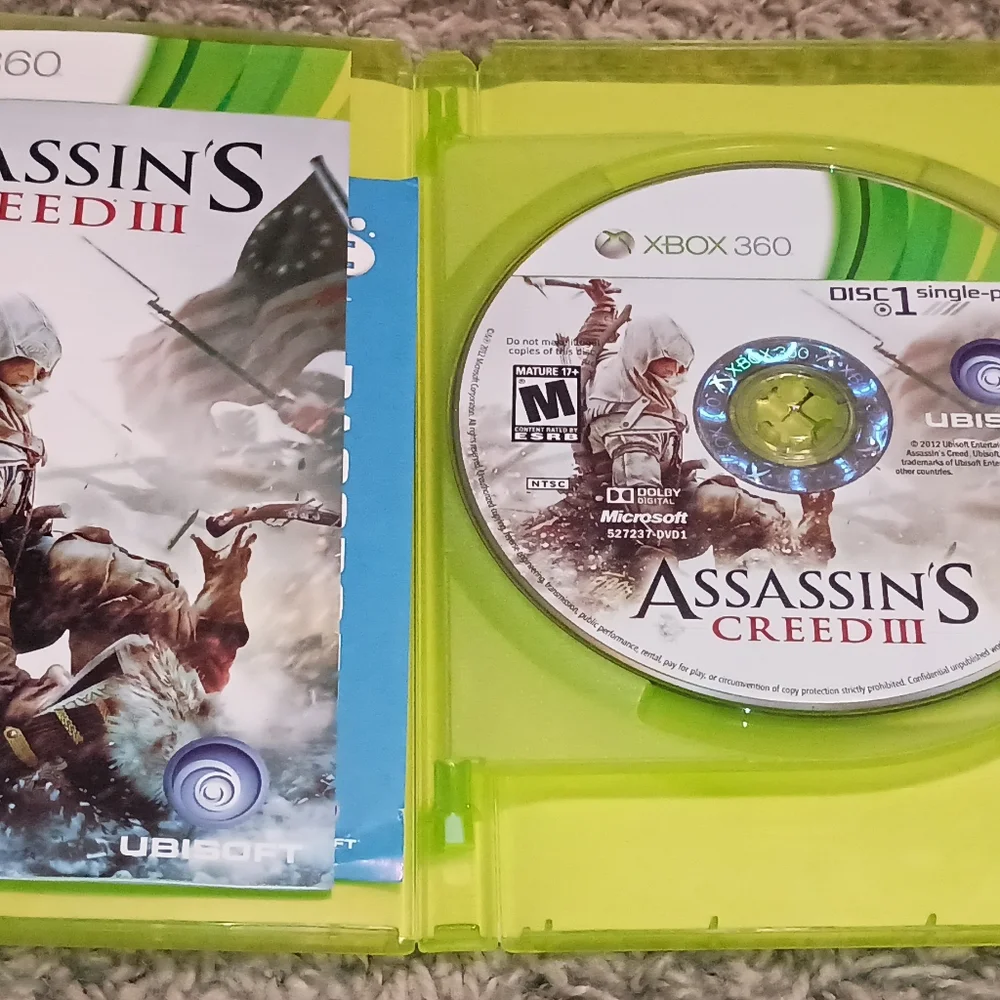 Assassin's Creed III (Microsoft Xbox 360, 2012) Warfare Family